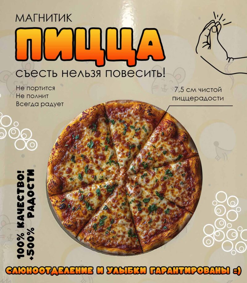 Магнит «Сырная пицца»