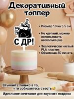 Диковинка с чудинкой Топпер для торта с ДР